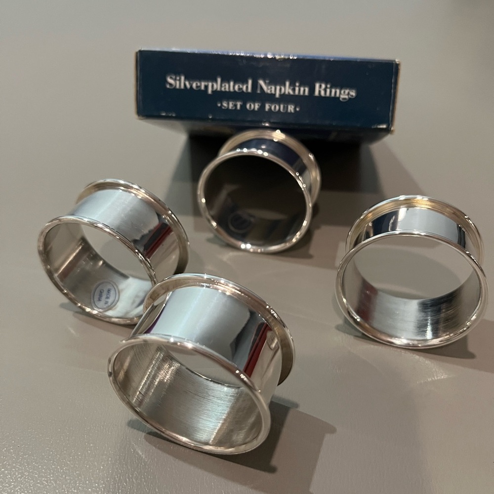 Silver Napkin Rings - Picture 3 of 4